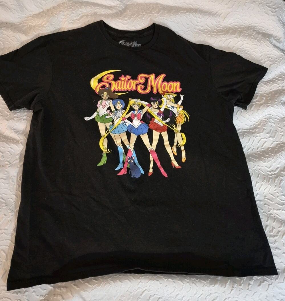 💥 The Sailor Scouts 5 Symbols Sailor Moon Anime T-Shirt XL D1